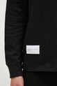 AAPE cotton longsleeve top Moon Face Logo black AAPLTM1540XXN