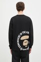 Одежда Хлопковый лонгслив AAPE Basic Long AAPLTM1559XXN чёрный