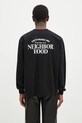NEIGHBORHOOD longsleeve din bumbac print negru 242PCNH.LT02