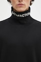 Хлопковый лонгслив PLEASURES Satisfaction Turtleneck чёрный P24W026