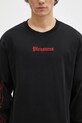 Хлопковый лонгслив PLEASURES Fiery Heavyweight Longsleeve чёрный P24W027