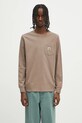 Carhartt WIP cotton longsleeve top L/S Pocket T-Shirt cotton brown I030437.1YJXX