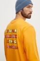 The North Face longsleeve din bumbac TNF x Yinka Ilori NF0A89CA1IW1 portocaliu AW24