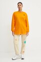 The North Face longsleeve din bumbac TNF x Yinka Ilori NF0A89CA1IW1 portocaliu
