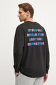 The North Face longsleeve din bumbac TNF x Yinka Ilori NF0A89CAJK31 negru AW24