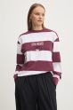 Îmbrăcăminte Guess Originals longsleeve din bumbac M4BI55.K8FQ4 burgundia