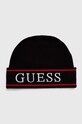 Guess czapka dziecięca aplikacja czarny L4YZ00.Z3GW0.9BYH