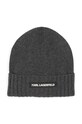 Karl Lagerfeld czapka z domieszką wełny dziecięca melanż szary Z30361.