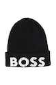 BOSS caciula de bumbac pentru copii print negru J51564.56.58