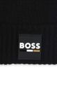 Chłopiec BOSS czapka z domieszką wełny dziecięca J51566.52.54 czarny
