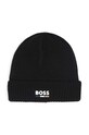 BOSS czapka z domieszką wełny dziecięca z domieszką wełny czarny J51600.42.50