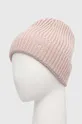 Calvin Klein sapka gyapjú keverékből rózsaszín
