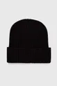 czarny Calvin Klein czapka z domieszką wełny Damski