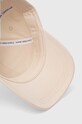 Calvin Klein Jeans czapka z daszkiem bawełniana beżowy K60K612317