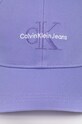 Аксессуары Хлопковая кепка Calvin Klein Jeans K60K612317 фиолетовой