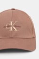 Бавовняна бейсболка Calvin Klein Jeans K60K612317 коричневий AW24