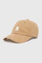 Bavlněná baseballová čepice Tommy Hilfiger bavlna béžová AW0AW16363