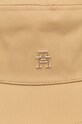 Dodaci Pamučni šešir Tommy Hilfiger AW0AW16781 bež