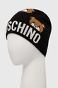 Moschino caciula de lana M3183.65433 negru AW24