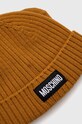 Vlněná čepice Moschino M5804.60104 hnědá AW24