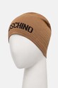 Moschino czapka z domieszką wełny M3132.65294 brązowy AW24