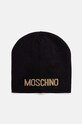 Moschino czapka z domieszką wełny z domieszką wełny czarny M3132.65294
