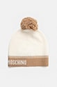 Čepice Moschino s příměsí vlny béžová M3179.65432