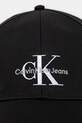 Bavlněná baseballová čepice Calvin Klein Jeans K50K512180 černá AW24