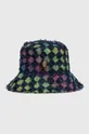 tmavomodrá Bavlnený klobúk Kurt Geiger London KENSINGTON BUCKET HAT Dámsky