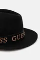 Вовняний капелюх Guess FEDORA AW5162.WOL03 чорний AW24