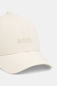 Bavlněná baseballová čepice BOSS Ari 50519889 béžová SS25
