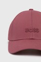 BOSS șapcă de baseball din bumbac 50519889 roz SS25