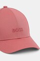 Хлопковая кепка BOSS 50519889 розовый SS25