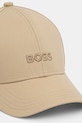 Bavlněná baseballová čepice BOSS 50519889 béžová SS25
