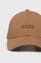 Pamučna kapa sa šiltom BOSS 50519889 bež SS25
