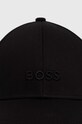 Бавовняна бейсболка BOSS 50519889 чорний SS25