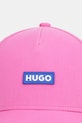 Хлопковая кепка Hugo Blue Alyce 50522023 розовый SS26