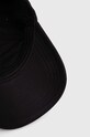HUGO Blue czapka z daszkiem bawełniana Alyce czarny 50522023