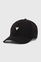 Кепка Guess NOMIE аплікація чорний V4YZ01.WG982