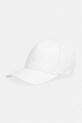 HUGO czapka z daszkiem bawełniana Cara aplikacja biały 50519255