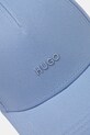 Хлопковая кепка HUGO 50519255 голубой SS25