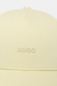 HUGO czapka z daszkiem bawełniana Cara 50519255 żółty SS26