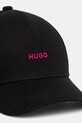 Бавовняна бейсболка HUGO 50519255 чорний SS25