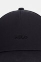 HUGO czapka z daszkiem bawełniana Cara 50519255 czarny SS26