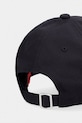 Akcesoria HUGO czapka z daszkiem bawełniana Cara 50519255 czarny
