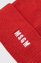 MSGM czapka wełniana 3541MDL08.237761 czerwony AW24