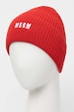 Akcesoria MSGM czapka wełniana 3541MDL08.237761 czerwony