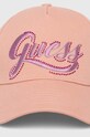Бавовняна бейсболка Guess CLAUDIE W4YZ00.WEGD0 рожевий AW24