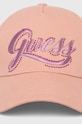 Бавовняна бейсболка Guess CLAUDIE W4YZ00.WEGD0 рожевий AW24
