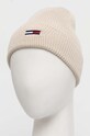 Akcesoria Tommy Jeans czapka AW0AW16380 beżowy